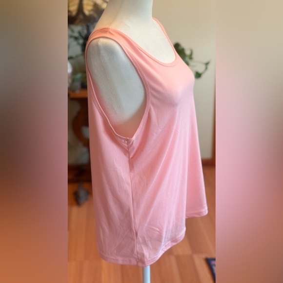Women Light Pink Tank Top Cami Undershirt Wide Strap Summer Medium Stretch 2xl - Picture 3 of 9